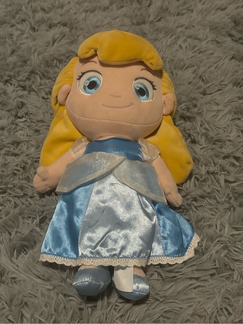 Disney Blonde Princess Plush in Blue and Yellow